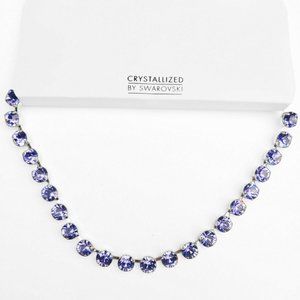 Touchstone Crystal By Swarovski Necklace Purple